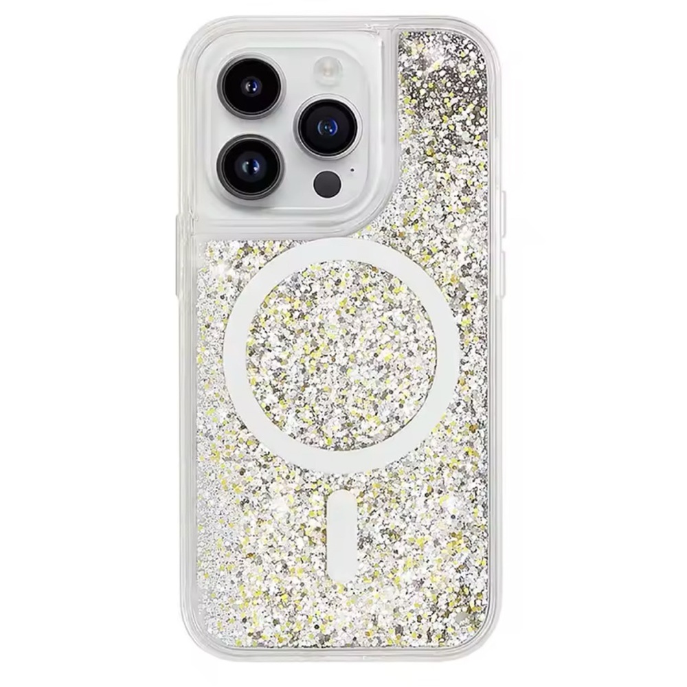 LUXYLEMON IPHONE 16 PRO CLEAR GLITTER LIQUID CASE | NWT